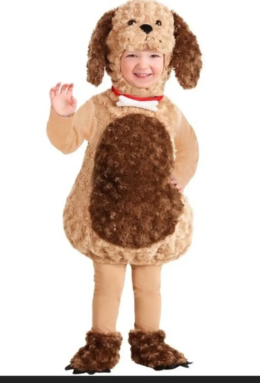 Under wraps Toddler Puppy Halloween Costume, Brown Dog XL /Sz 4T NEW